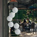 Solar Powered Wind Chime Light String Lights LED Garden Hanging Spinner Lamp - Type A
