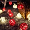 DSL-5 Gardening 5M 40LED String Light Ratten Shape Holiday Garden Party Wedding Decoration - Colorful