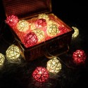DSL-5 Gardening 5M 40LED String Light Ratten Shape Holiday Garden Party Wedding Decoration - Colorful