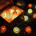 DSL-5 Gardening 5M 40LED String Light Ratten Shape Holiday Garden Party Wedding Decoration - Colorful