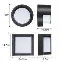 20W Modern LED Wall Lamp Waterproof Outdoor Sconce Light Fixture Ceiling Lamp Balcony Garden Courtyard - 4000K Round