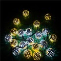 SSL-12 LED 4.8M 20LED Gardening Solar Panel Light Ball Holiday Garden Party Wedding Decoration - Colorful