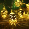 SSL-12 LED 4.8M 20LED Gardening Solar Panel Light Ball Holiday Garden Party Wedding Decoration - Colorful