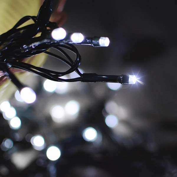 SSL-13 LED 7M 50LED Solar Panel String Light Holiday Garden Christmas Wedding Decoration - White