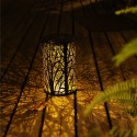 LED Solar Lantern Hanging Light with Handle Solar Lantern Waterproof Solar Landscape Lantern Shadow Light for Outdoor Garden Hol