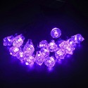 SSL-1 Gardening 6M 30LED Solar Panel Light Diamond Holiday Christmas Wedding Decoration - Pink
