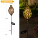 Solar Powered LED Light Lantern Hanging Outdoor Lamp Olive Shape Design Sensitive Light Sensor Control for Patio Courtyard Balco