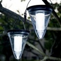Mutifunction LED Solar Powered Outdoor Wall Light Waterproof Colorful Garden Lawn Ground Path Lamp Hanging Decotation Light - 1