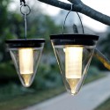 Mutifunction LED Solar Powered Outdoor Wall Light Waterproof Colorful Garden Lawn Ground Path Lamp Hanging Decotation Light - 1