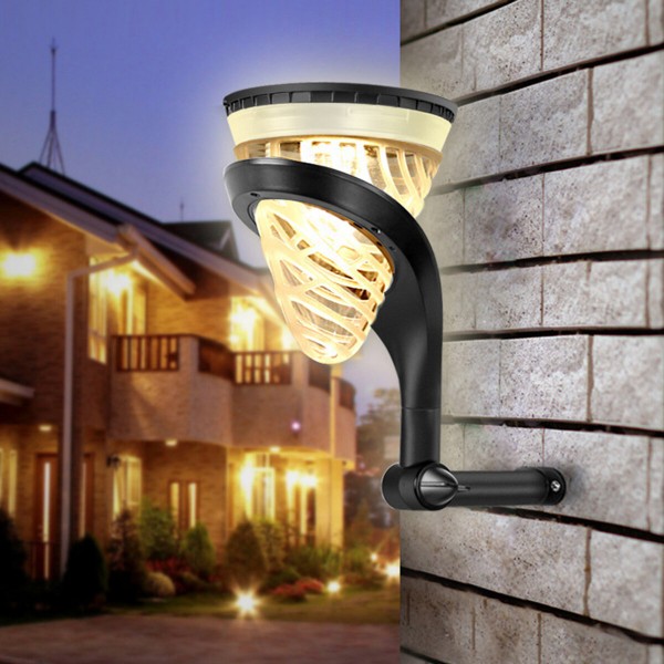 Mutifunction LED Solar Powered Outdoor Wall Light Waterproof Colorful Garden Lawn Ground Path Lamp Hanging Decotation Light - 1