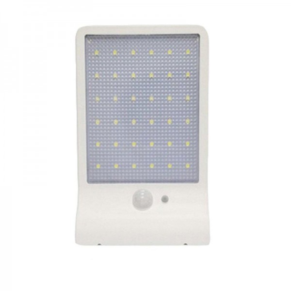 36LED Garden Solar Powered Wall Light Waterproof PIR Motion Sensor Walkway Outdoor Lamp - White