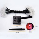 SSL-7 Gardening 4.8M 20LED Solar Panel Light Heart Holiday Christmas Wedding Decoration - Warm White