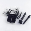 Snowflake String Lights Snow Fairy Garland Decor Solar Power LED for Christmas Tree New Year Room Decoration - Colorful
