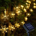 Snowflake String Lights Snow Fairy Garland Decor Solar Power LED for Christmas Tree New Year Room Decoration - Colorful