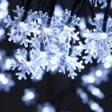 Snowflake String Lights Snow Fairy Garland Decor Solar Power LED for Christmas Tree New Year Room Decoration - Colorful