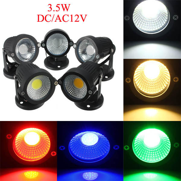 12V 3.5W Garden Lawn Waterproof Flood Lamp Outdooors Super Bright Spot Lightt - White
