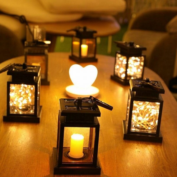 Solar Lantern Hanging Fairy String Light LED Yard Outdoor Patio Garden Decor Lamp - Starlight