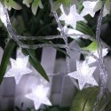 DSL-6 Gardening 5M 40LED String Light Star Shape Holiday Garden Party Wedding Decoration - Pink