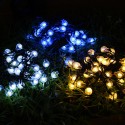 21ft Solar Powered String Lights 30 Crystal Balls Outdoor Home LED Fairy Lights Decorations - Warm White