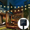21ft Solar Powered String Lights 30 Crystal Balls Outdoor Home LED Fairy Lights Decorations - Warm White