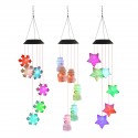 LED Colour Changing Hanging Wind Chimes Solar Powered Ball Lights Garden Outdoor - A