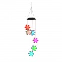 LED Colour Changing Hanging Wind Chimes Solar Powered Ball Lights Garden Outdoor - A