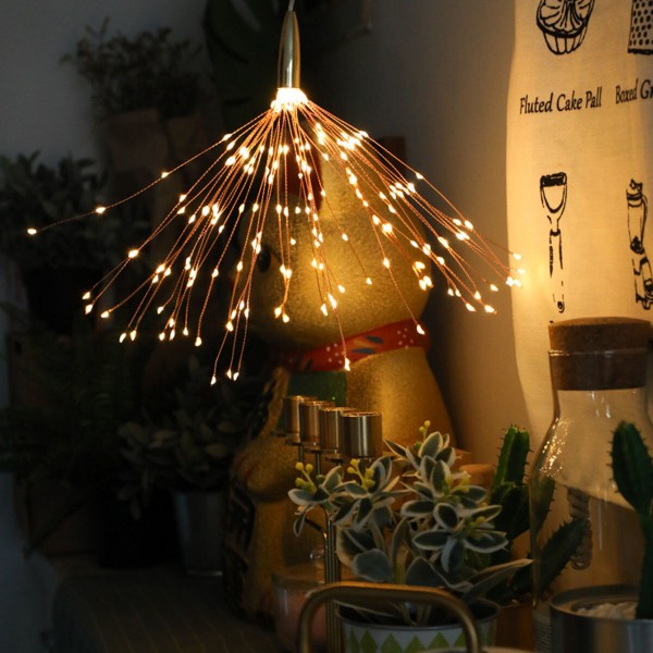 DIY Starburst Fairy Solar String lights for Garden Decoration Bouquet LED String Christmas Festive lights Christmas Decorations 