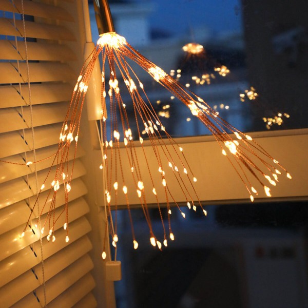 DIY Starburst Fairy Solar String lights for Garden Decoration Bouquet LED String Christmas Festive lights Christmas Decorations 