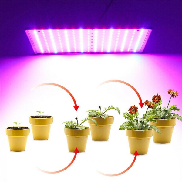 225 LED Grow Light Lamp Full Spectrum Ultrathin Panel Indoor Plant Veg Flower - US Plug