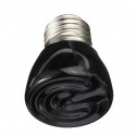 Diameter 45MM Black Infrared Ceramic Emitter Heat Light Lamp Bulb For Reptile Pets Brooder AC220V - 50w