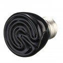Diameter 45MM Black Infrared Ceramic Emitter Heat Light Lamp Bulb For Reptile Pets Brooder AC220V - 50w