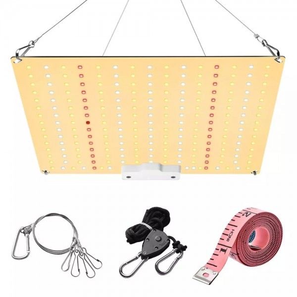 QBCC600 PRO IR+UV Quiet Fanless Full Spectrum LED Grow Light High PPFD for 2x3FT Tent for Seedling Veg and Blooming - QBCC600 US