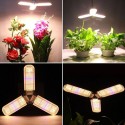 E27 2/3/4 Blades Full Spectrum LED Grow Light Bulb Folding Hydroponic Indoor Plants Growing Lamp 85-265V - 120LED