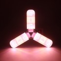 E27 2/3/4 Blades Full Spectrum LED Grow Light Bulb Folding Hydroponic Indoor Plants Growing Lamp 85-265V - 120LED