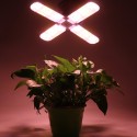 E27 2/3/4 Blades Full Spectrum LED Grow Light Bulb Folding Hydroponic Indoor Plants Growing Lamp 85-265V - 120LED