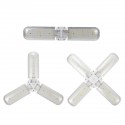 E27 2/3/4 Blades Full Spectrum LED Grow Light Bulb Folding Hydroponic Indoor Plants Growing Lamp 85-265V - 120LED