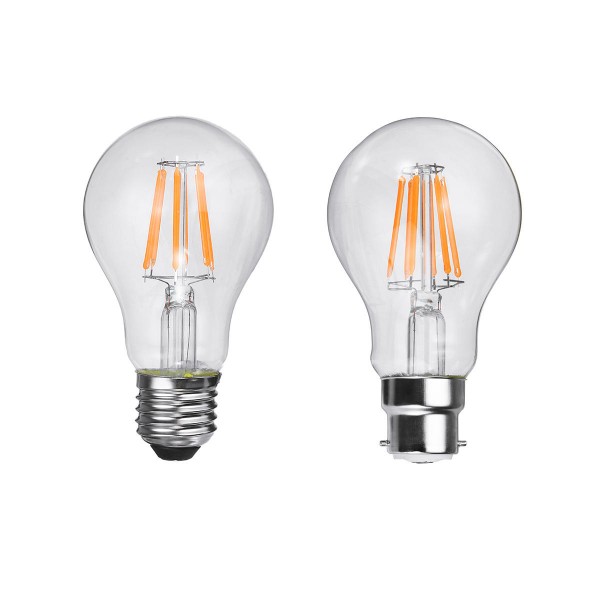 E27 B22 6W A60 Non-Dimmable COB LED Plant Grow Light Bulb for Hydroponics Greenhouse AC85-265V - B22