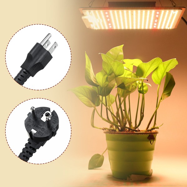 228LED Plant Grow Lamp Full Spectrum Dimmable IP65 Hydroponic Growth Lamp - US Plug