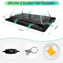 800W Waterproof Led Grow Light, Relassy Sunlike Full Spectrum Grow Lights - EU Plug