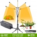 5 Hesds LED Grow Light Plant Growing Lamp Lights With Tripod For Indoor Plants - Red + Blue