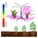 Remote Control 4 Heads LED Grow Light Plant Growing Lamp Lights with Tripod for Indoor Plants - Yellow