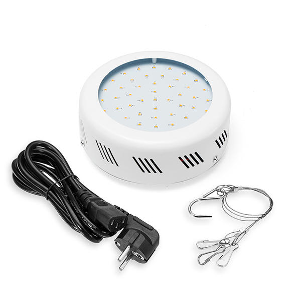 40W Full Spectrum UFO 50 LED Plant Light Indoor Hydroponics Grow Lamp for Vegetable Flower AC85-265V - US Plug