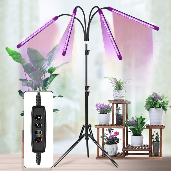 LED Grow Light Tripod Plant Growing Lamp Lights With Tripod For Indoor Plants - Yellow