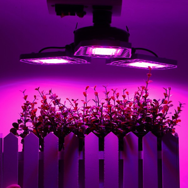 216/297 LED Grow Light Foldable Red and Blue Light for Nursery Supplement Light E27 Waterproof Plant Growth Light - 216LED