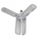 AC110-265V 50W 2835 Four-Leaf Foldable E27 240 LED Grow Light Bulb With Lamp Holder Clip for Vegetables Growth 