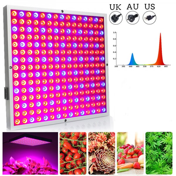45W LED Grow Light Panel Growing Lamp Hydroponics Indoor Flower Veg Bloom Lighting AC85-265V - AU Plug