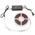 5M SMD5050 Waterproof Full Spectrum LED Plant Grow Strip Light for Greenhouse Aquarium DC12V - EU Plug