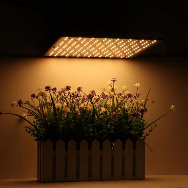 225LED Grow Light Warm White &amp; Red Lamp Ultrathin Panel Hydroponics Indoor Plant Veg Flower AC85-265V - EU Plug