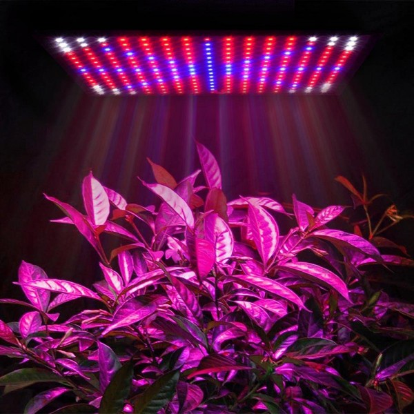 225LED Grow Light Blue &amp; Red &amp; White &amp; Orange Lamp Ultrathin Panel Hydroponics Indoor Plant Veg Flower AC85-265V - U