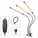 3-Head 108LED 54W Plant Growing Lamp Flower Grow Light Hydroponics Full Spectrum - Pink
